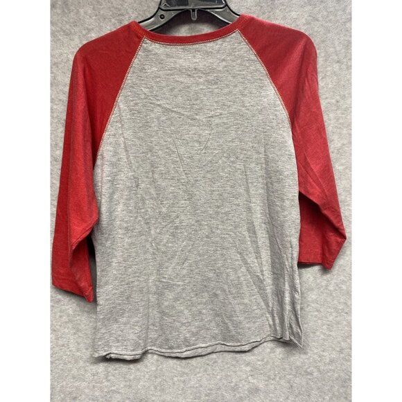St Louis Cardinals Womens Raglan Shirt Rhinestone Logo Gray/Red Size Unknown - Picture 2 of 4